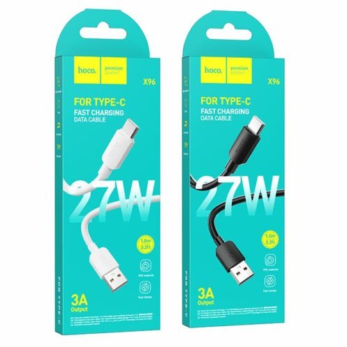 Кабель USB -> Type C 1m HOCO X96 3A MAX 27W
